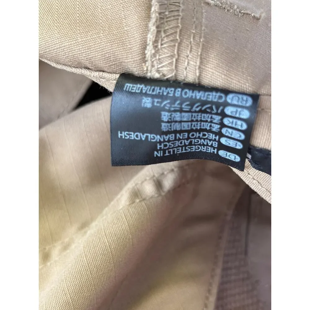 5.11 Tactical Pants Mens 44x30 Beige Cargo Canvas Elastic Waist Workwear